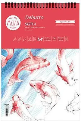 Produktbild von CWR Debutto Kunstdruckpapierblock 70 Blätter
