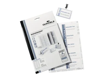 Obrázok produktu pre Durable Weiß - 20 Stck. Namensetiketten