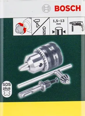 Produktbild von Bosch 2 609 255 708, Zahnkranzbohrfutter, 1,5 mm, 1,3 cm, Schwarz, Edelstahl