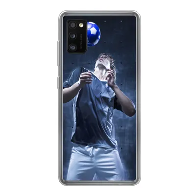 Produktbild von MuchoWow® Handyhülle Schutzhülle Hülle für Samsung Galaxy A41 Hochbegabter Fußballer Silikon Softcase Handy Hülle - Mobiltelefon