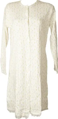 Immagine prodotto di Camicia da notte donna RAGNO aperta davanti invernale manica lunga cotone interlock articolo DE07NN, Taglia 46, Cotone 100%