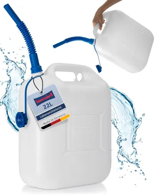 Produktbild von hünersdorff Wasserkanister ECO, 22 L, mit Auslaufrohr, White