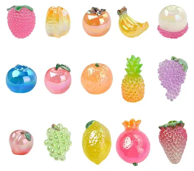 Produktbild von 15 Stück 3D-leuchtende Harz-Charms für DIY-Bastelarbeiten