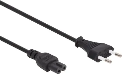 Image de Power Cord Black Cee 7/16 "Europlug"+ C7 L=2 M H03Vvh2-F 2G0.75 Mm²