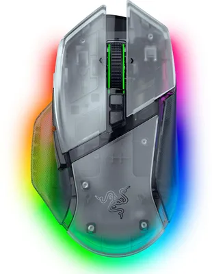 Produktbild von Razer Basilisk V3 Pro 35K, Rechts, Optisch, RF Wireless + Bluetooth + USB Type-A, 35000 DPI, Weiß
