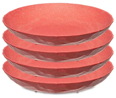 Image de Assiette creuse, 22 cm, lot de 4, Nature Corail - Koziol | Club Assiette