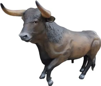 Produktbild von Stier Lebensgroße Figur Dekoration Statuen Skulptur Garten Deko Figuren 240cm