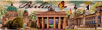 Produktbild von Magnet - Berlin - Sehenswürdigkeiten 10 - Kühlschrankmagnet