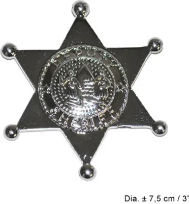 Produktbild von Sheriff Stern, silber