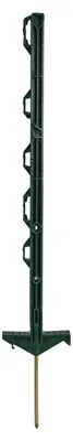 Produktbild von horizont Weidezaunpfähle 71 cm, Kunstoffpfahl mit Ösen für Bänder, Seile, Litzen, 5 Stück, grün