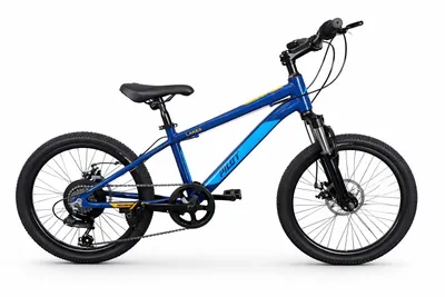 Produktbild von Pilot Bike, Kinderfahrrad 20 Zoll, MTB Jungen & Mädchen Fahrrad mit Scheibenbremse Blau LAKES