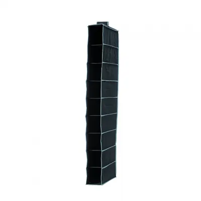 Immagine prodotto di Compactor Organizzazione guardaroba - Organizzatore pensile 15x30x128 cm, 9 scomparti, nero RAN6274