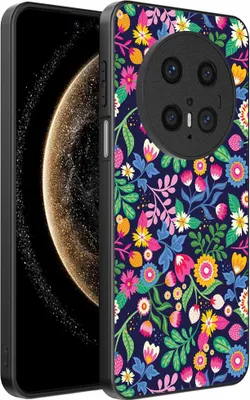 Produktbild von Geeignet für Huawei Mate 70 Telefon Fall mit Blumendruck - TPU zurück Abdeckung Fall Blumendesign - Smartphonica