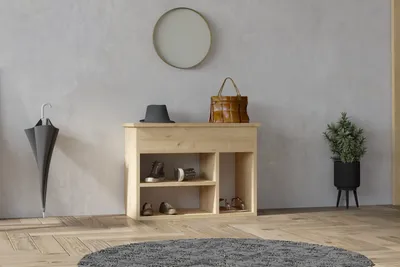 Immagine prodotto di Skye Decor, Furnas - Oak, scarpiera, rovere, pannelli truciolari rivestiti al 100% in melamina, 70 x 31 x 50 cm