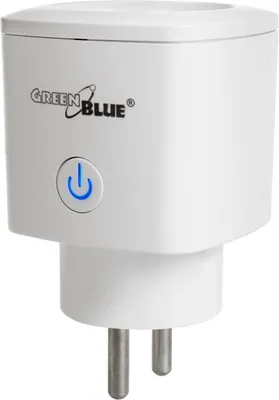 Obrázok produktu pre GreenBlue WiFi diaľkovo ovládaná zásuvka, Android/iOS/Alexa/Google Home, spotreba energie, časovač, max. energia, časovač, max. 3680W, typ E, GB720 E