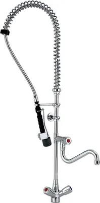 Produktbild von KBS Knebel-Geschirrwaschbrause mit Schwenkhahn und LOW-Flow Brause Einloch ø 1/2