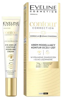 Produktbild von Eveline Cosmetics Contour Correction – feuchtigkeitsspendende, glättende Augencreme