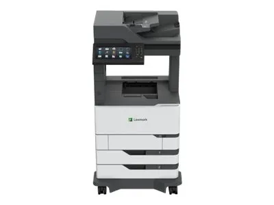 Immagine prodotto di Lexmark MX822ade - stampante multifunzione - b/n - laser - 215,9 x 355,6 mm (originale) - A4/legale (supporti) - fino a 52 ppm (copia) - fino a 52 ppm (stampa) - 1200 fogli - 33,6 Kbps - USB 2.0, Gigabit LAN, USB 2.0 host