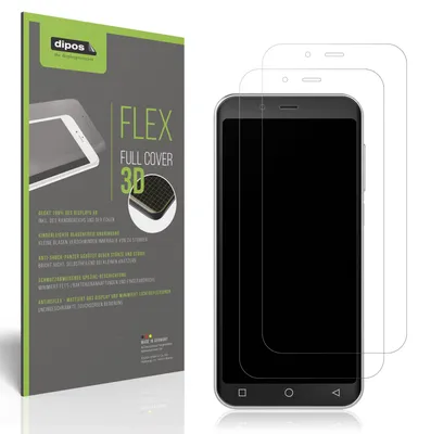 Produktbild von 2x Full Cover Schutzfolie matt für Emporia Smart.4 Panzerfolie Anti-Shock