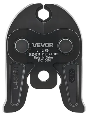 Immagine prodotto di Stampo di crimpatura VEVOR V12, stampo di crimpatura da 12 mm per tubi in acciaio inox di tipo V, stampo di crimpatura in acciaio, compatibile con gli utensili di crimpatura standard, ideale per sistemi HVAC, condutture del gas e sistemi di riscaldamento radiante