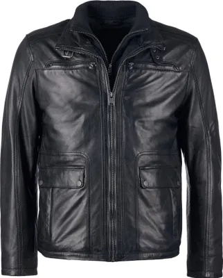 Produktbild von JCC Lederjacke 40785 Herren black 48
