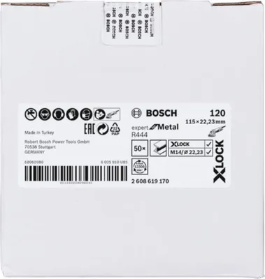 Produktbild von X-LOCK Fiberschleifscheibe, Ø115 mm, K 120, R444, Expert for Metal, 1 Stk.