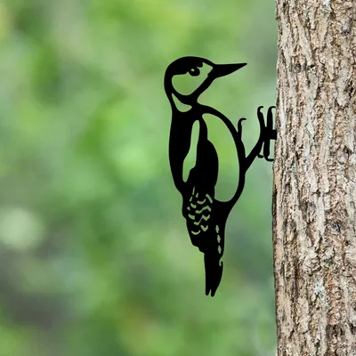 Produktbild von Evila Originals, Bird On The Branch 01 - Black, Dekoratives Objekt, Schwarz, 18 x 30 cm
