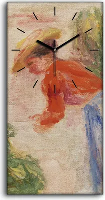 Produktbild von Wanduhr Bürouhr Leinwand Bild Geräuschlos 30x60 Malerei Abstrakte Frauen Kunst - schwarze Hände