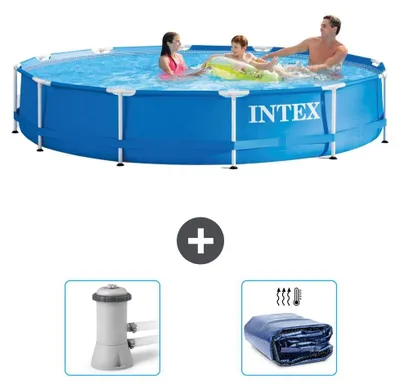 Produktbild von Frame Pool Rund - 366x76 cm - 3-teilig S21339