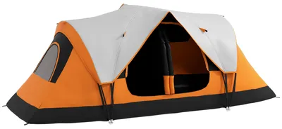 Produktbild von Outsunny Campingzelt, Tunnelzelt für 6-8 Personen, mit Lichthaken, Meshfenster