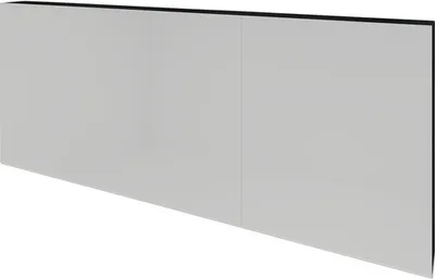 Produktbild von Spiegelschrank Sanox 160 x 12 x 65 cm schwarz matt 3-türig doppelt verspiegelt
