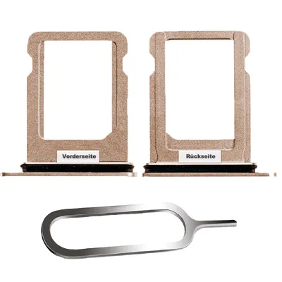 Produktbild von iPHONE XS SIM KARTEN HALTER TRAY ADAPTER FACH STECKER SLOT CARD NADEL GOLD
