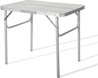 Image de Table pliante de camping Famanu - Aluminium avec plateau en MDF