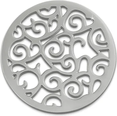 Image de Amello Bijou en acier inoxydable argenté 30 mm Ornement Femme Coin ESC505J