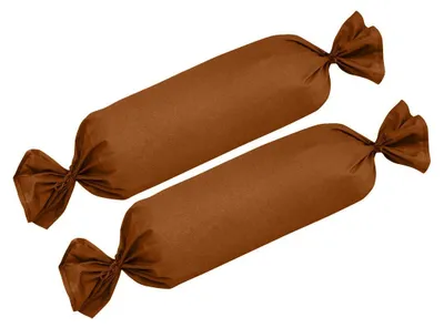Produktbild von Traumschlaf Edel-Linon Kissenbezüge 2er Set 2x Nackenrollenbezug 26x79 cm schoko