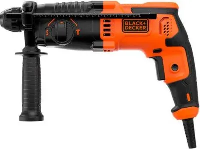 Produktbild von Bohrhammer BLACK+DECKER BEHS01K-QS, Elektrisch, 650W, 1.4 Joule, SDS-Plus Bohrfutter, Inkl. Koffer