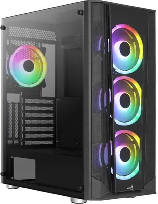 Produktbild von Aerocol - Prism G V2 BRGB - PC -Fall - Middle Tower - Schwarz (ACCM -PB29043.11)