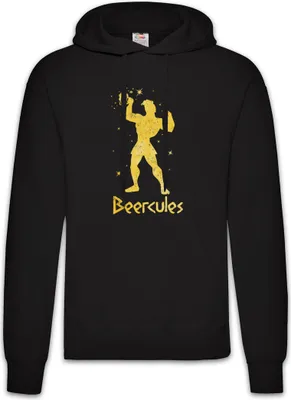 Produktbild von Urban Backwoods Beercules, Herren Hoodie, Farbe: Schwarz, Größe: M