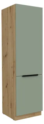 Zdjęcie produktu dla Kondela Szafka spiżarniana Arsany 60 DK-210 2F - aquamarine / dąb artisan