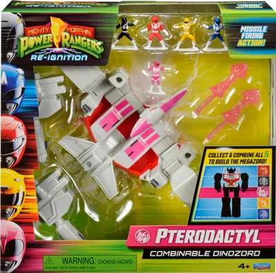 Immagine prodotto di Power Rangers Mighty Morphin Re-Ignition Pterodactyl Dinozord combinabile