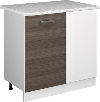 Produktbild von Eckschrank für Hausrat Vicco R-Line Grau 86 cm mit Tür, mit Arbeitsplatte, Model 41818