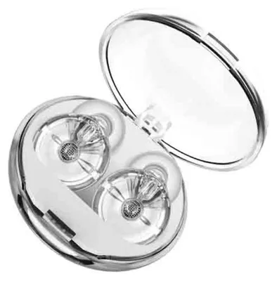 Produktbild von INF Verstellbare Donut Transparente Silikon-Ohrstöpsel — 3-Stufen Lärmreduzierung, NRR 25-28 dB für Schlaf, Konzerte und Büro