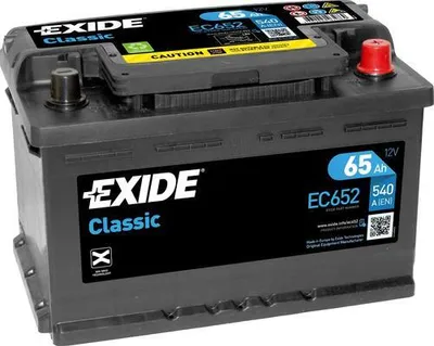 A studio shot of a car battery.
