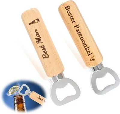 Produktbild von Famanu Flaschenöffner mit Griff - Tragbarer Kronkorkenöffner für Zuhause, Bar oder Camping