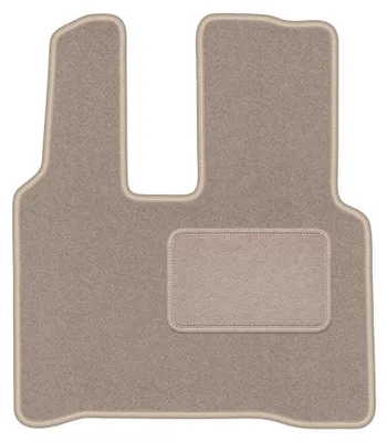 Image de Tapis conducteur en moquette pour Mercedes Actross MP4 2011- (utilitaire) – 1 pièce, beige, sur mesure – Wielganizator LUX