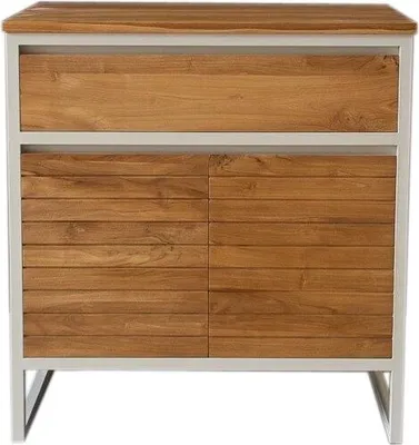 Produktbild von Teako Design Waschtisch Marcia Teakholz Aufsatzwaschbecken 55x80x85 cm