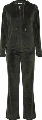 Produktbild von b.young BYMita Damen Jogginganzug 2er Set Freizeitanzug Trainingsanzug mit Kapuze Reißverschluss Kängurutasche Tunnelzug Regular fit