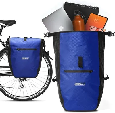 Produktbild von Famanu Fahrradtasche für Gepäckträger - 100% wasserdicht - 25,4 Liter