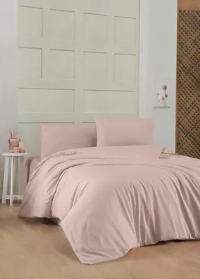 Produktbild von L'Essentiel Linge de Maison, Hochwertiges Ranforce Bettwäsche Set (2 Teile), Staubiges Rosa, 200 x 200 cm | 100% Baumwolle, 155 Fäden, Maschinenwaschbar bei 30 °C | Elegantes Design für Ihr Schlafzimmer.