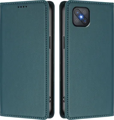 Immagine prodotto di Custodia in pelle per Oppo A92s, custodia a libro magnetica in Finto cuoio con supporto, verde